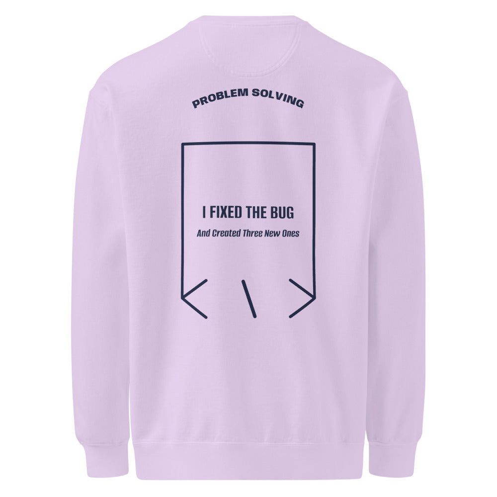 I Fixed The Bug — Orchid True Navy back mockup