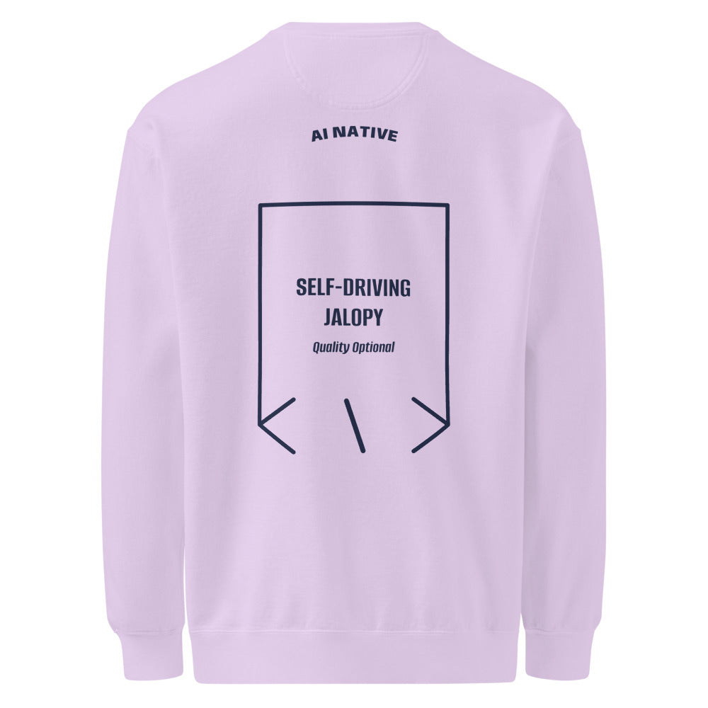 Self-Driving Jalopy — Orchid True Navy back mockup