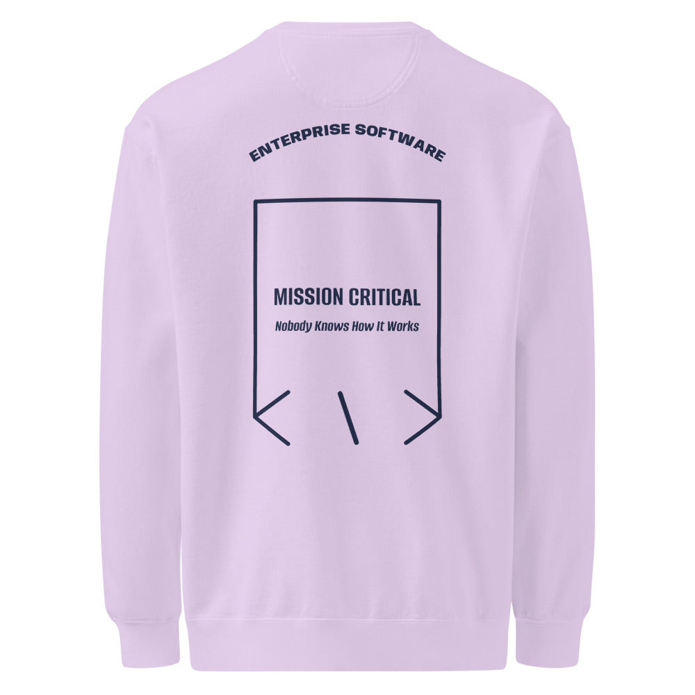 Mission Critical — Orchid True Navy back mockup