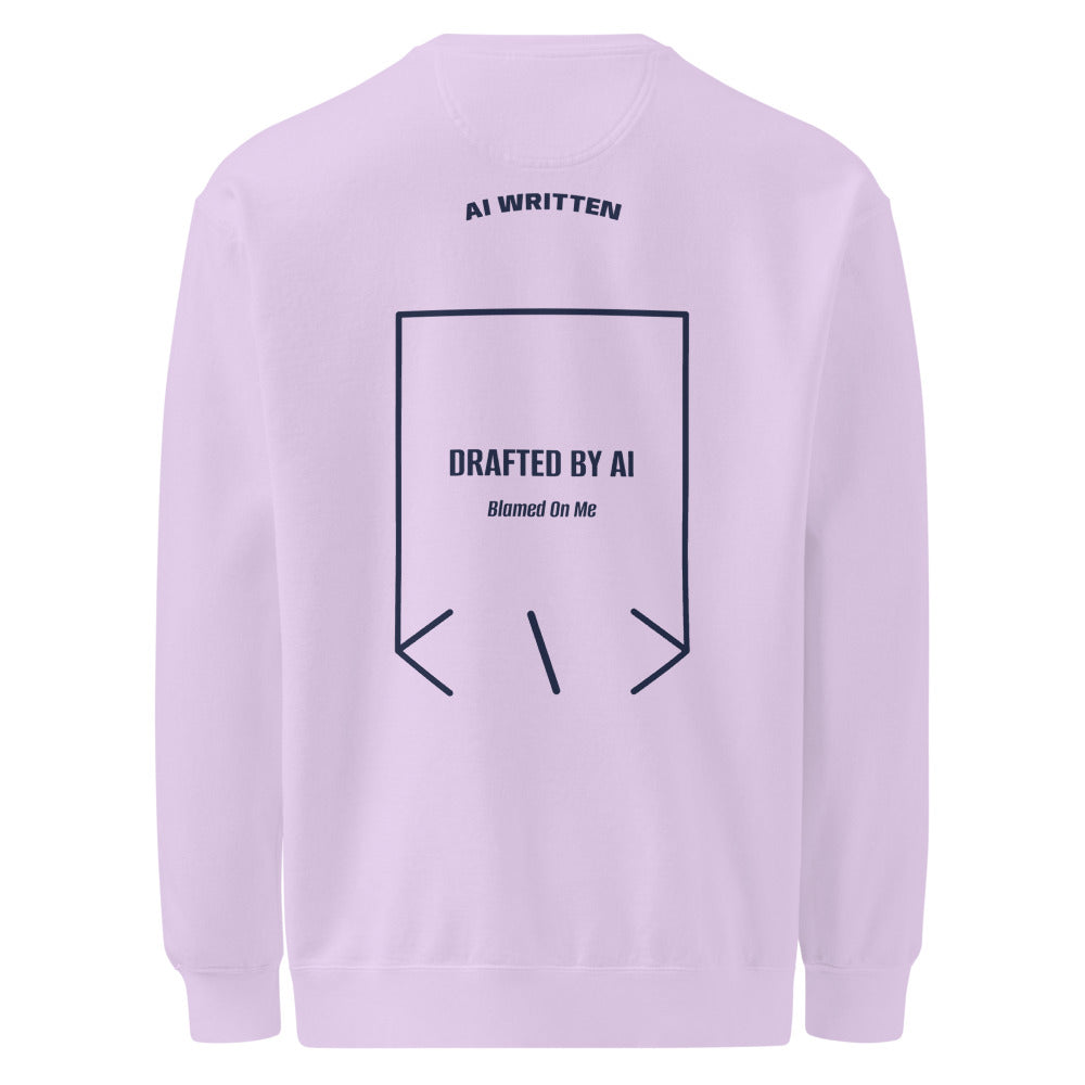 Drafted By AI — Orchid True Navy back mockup