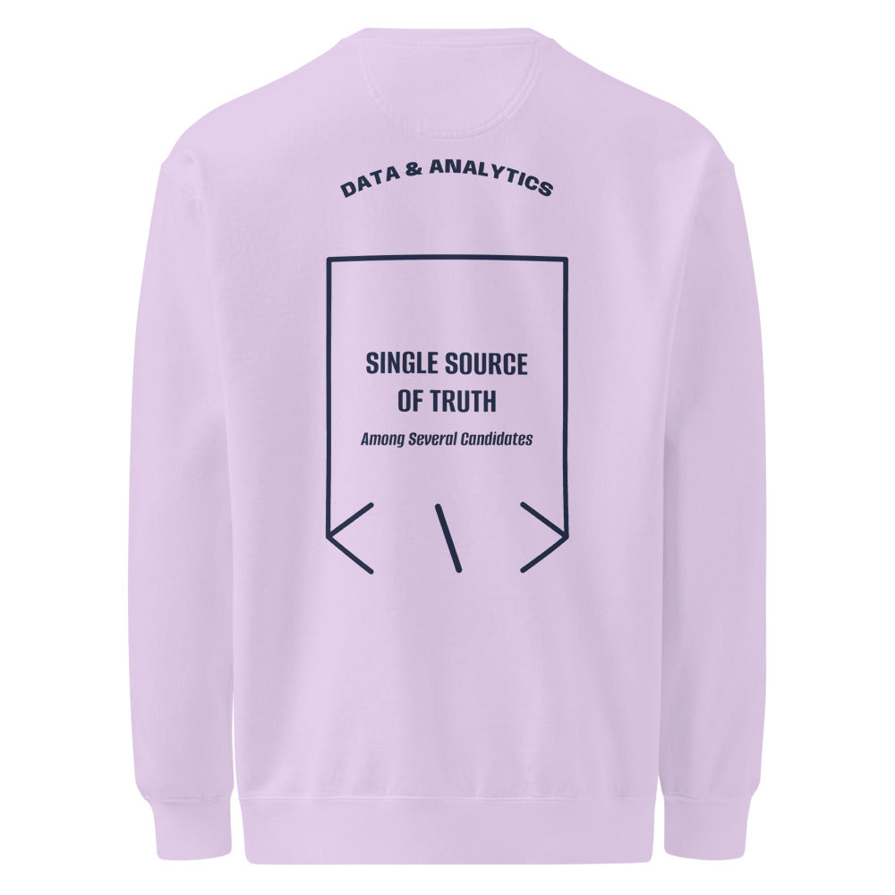 Single Source Of Truth — Orchid True Navy back mockup