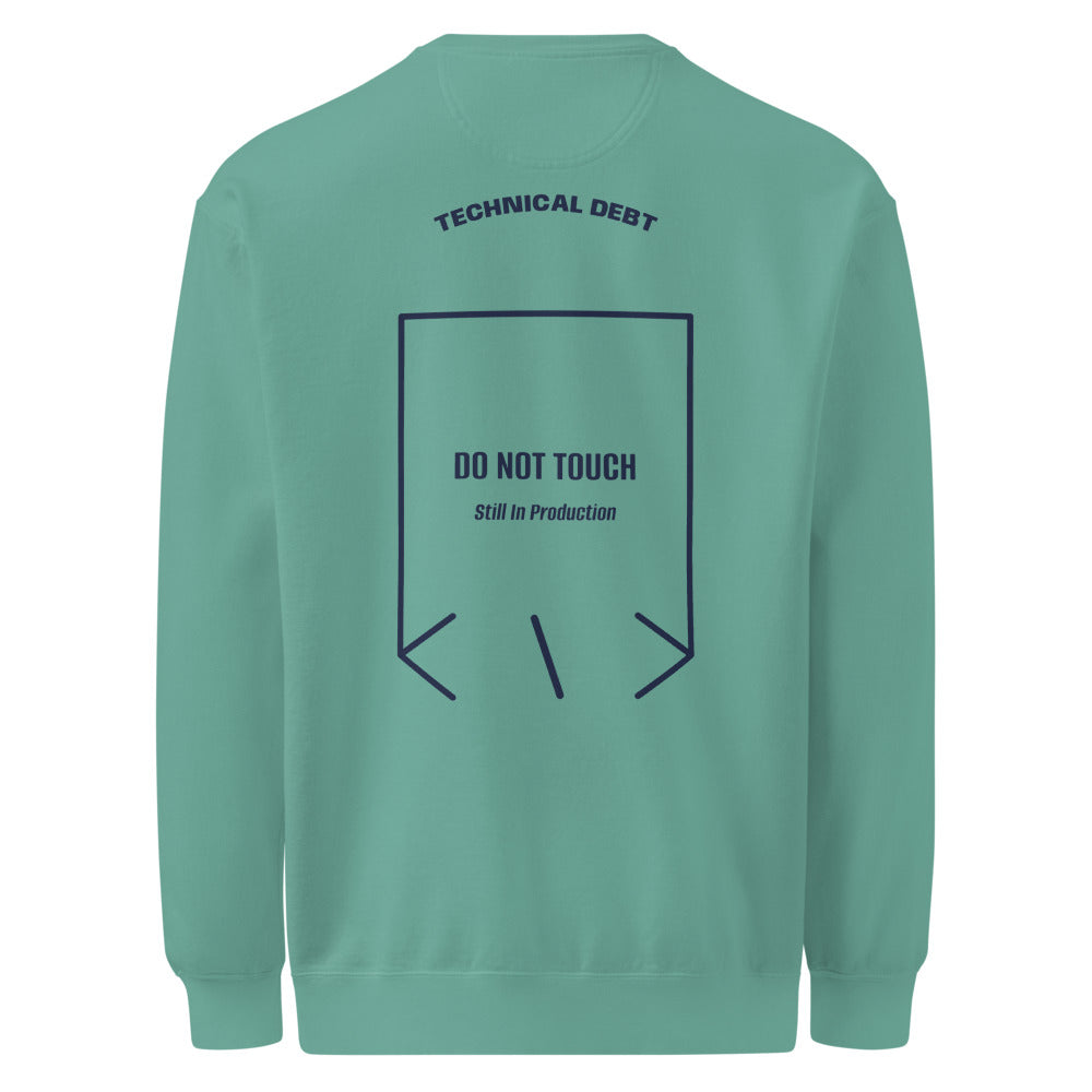 Do Not Touch — Seafoam True Navy back mockup