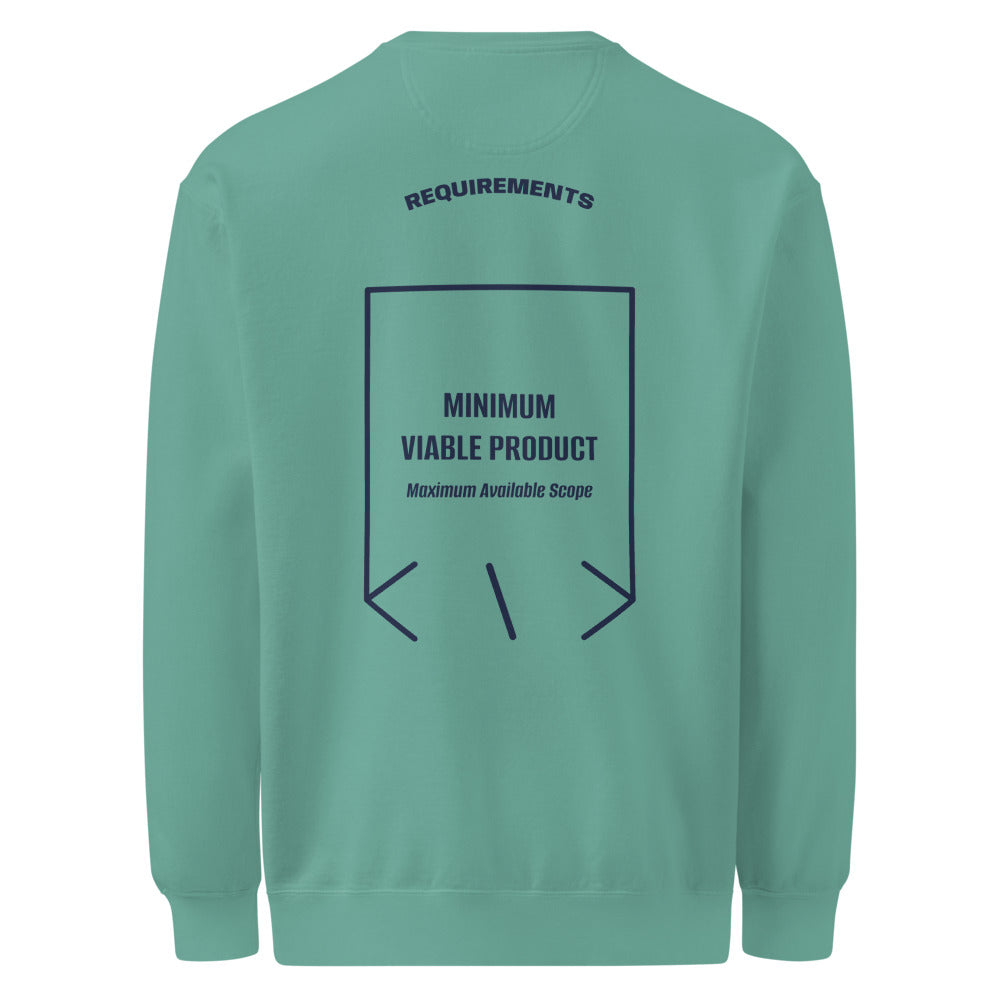 Minimum Viable Product — Seafoam True Navy back mockup