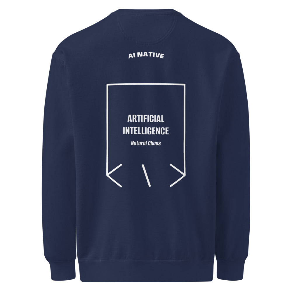 Artificial Intelligence — True Navy White back mockup