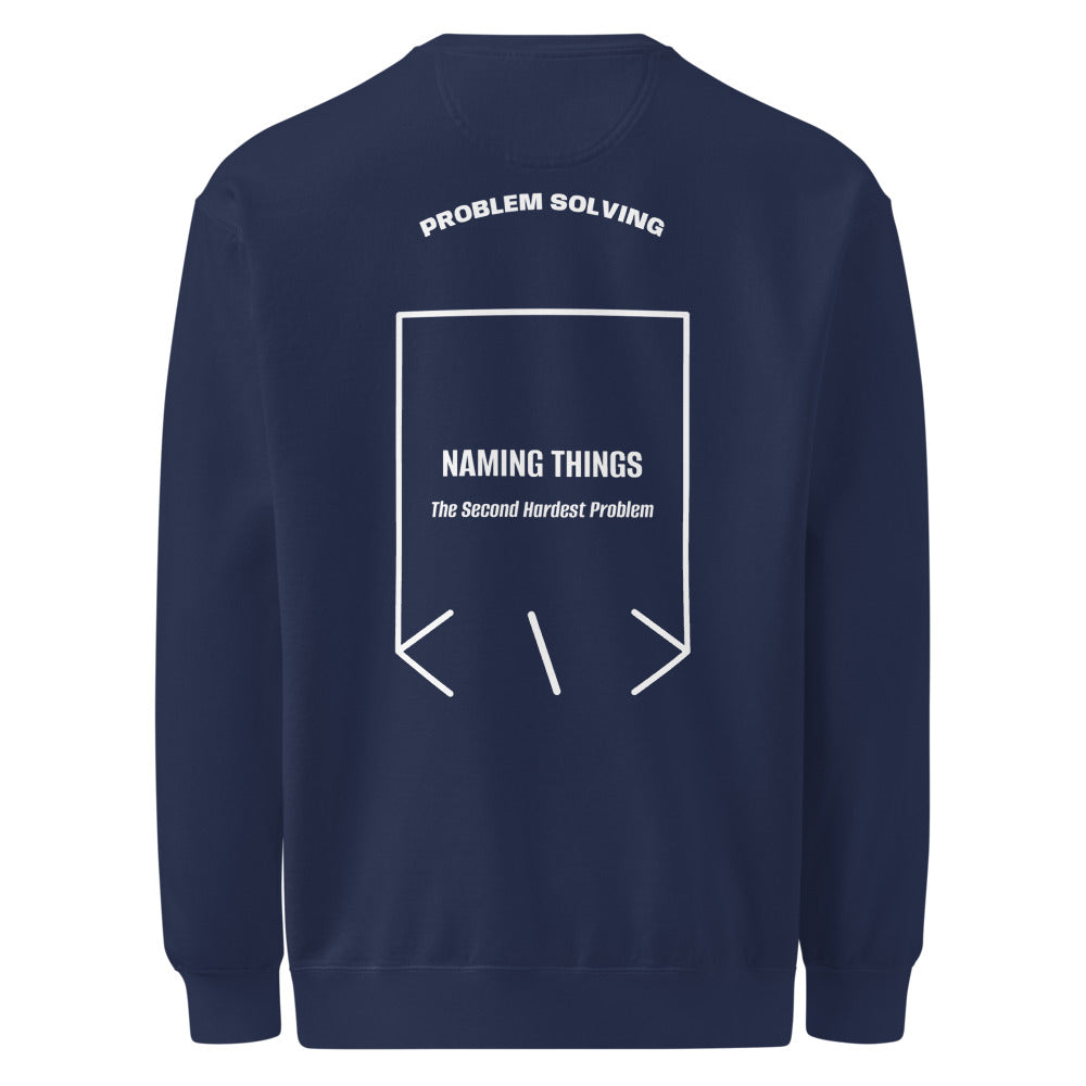 Naming Things — True Navy White back mockup
