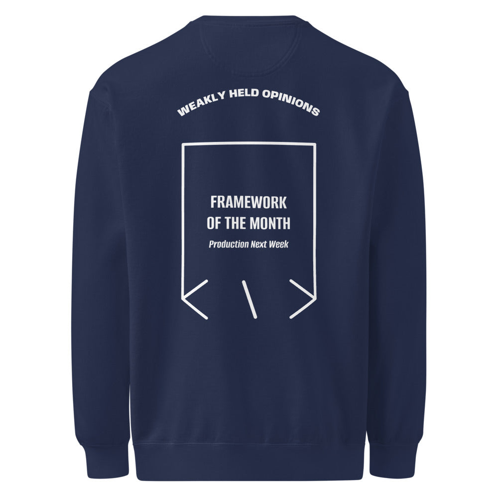 Framework Of The Month — True Navy White back mockup