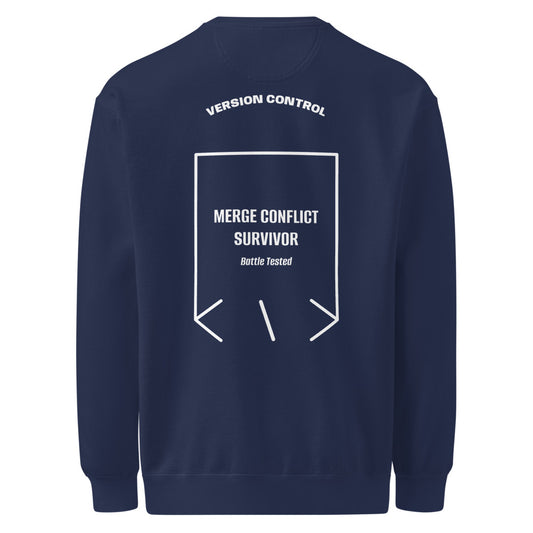 Merge Conflict Survivor — secondary back mockup