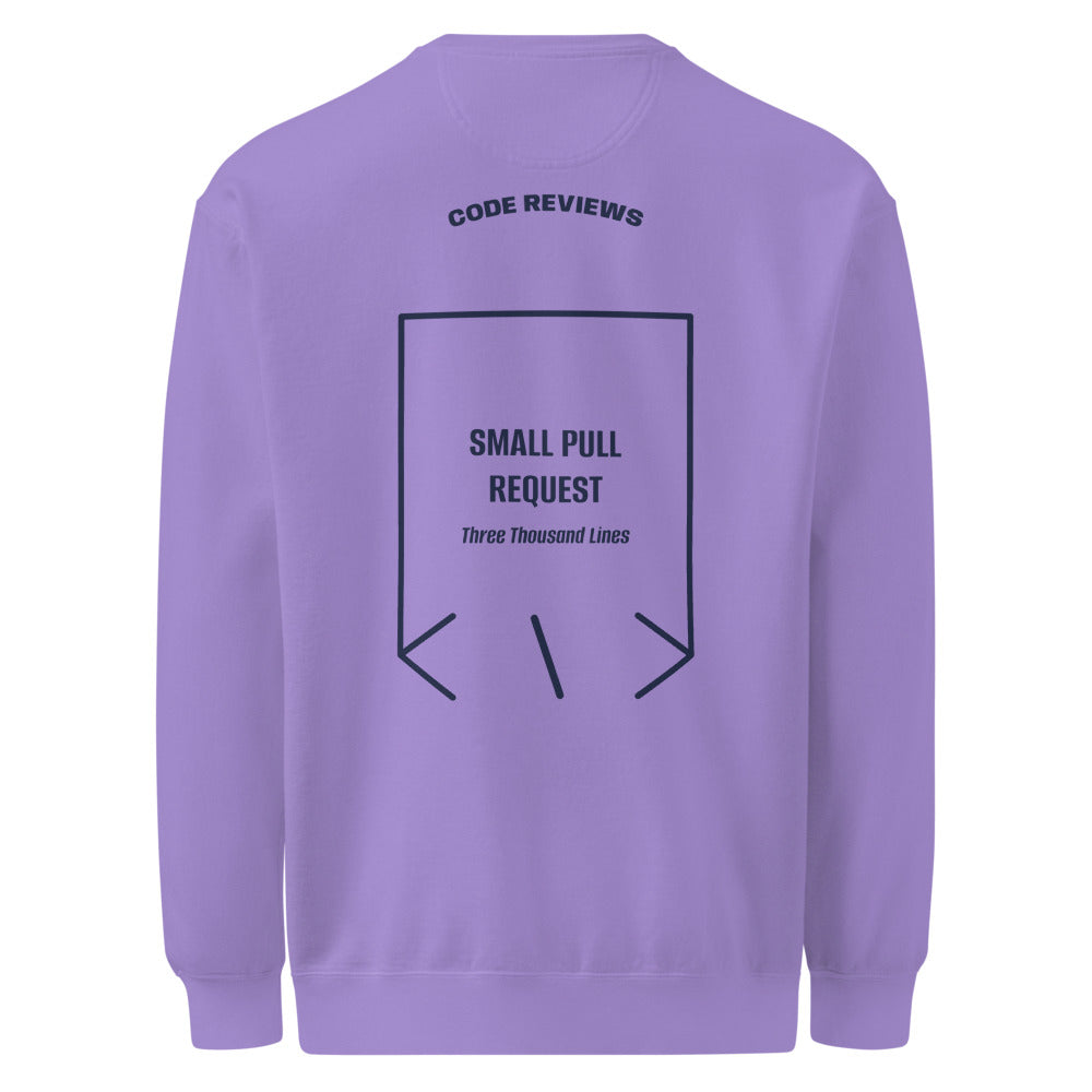 Small Pull Request — Violet True Navy back mockup