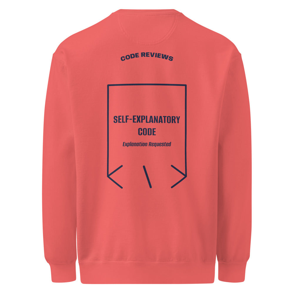 Self-Explanatory Code — Watermelon True Navy back mockup