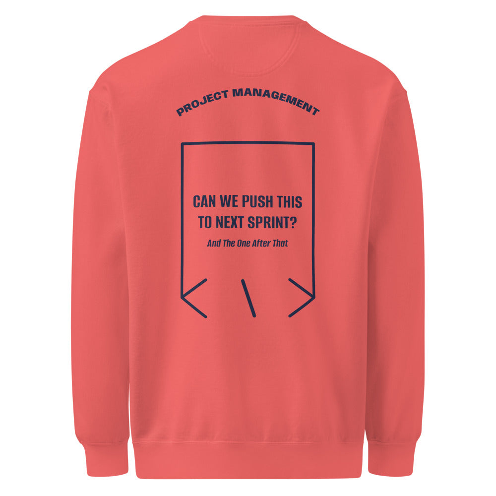 Can We Push This To Next Sprint? — Watermelon True Navy back mockup