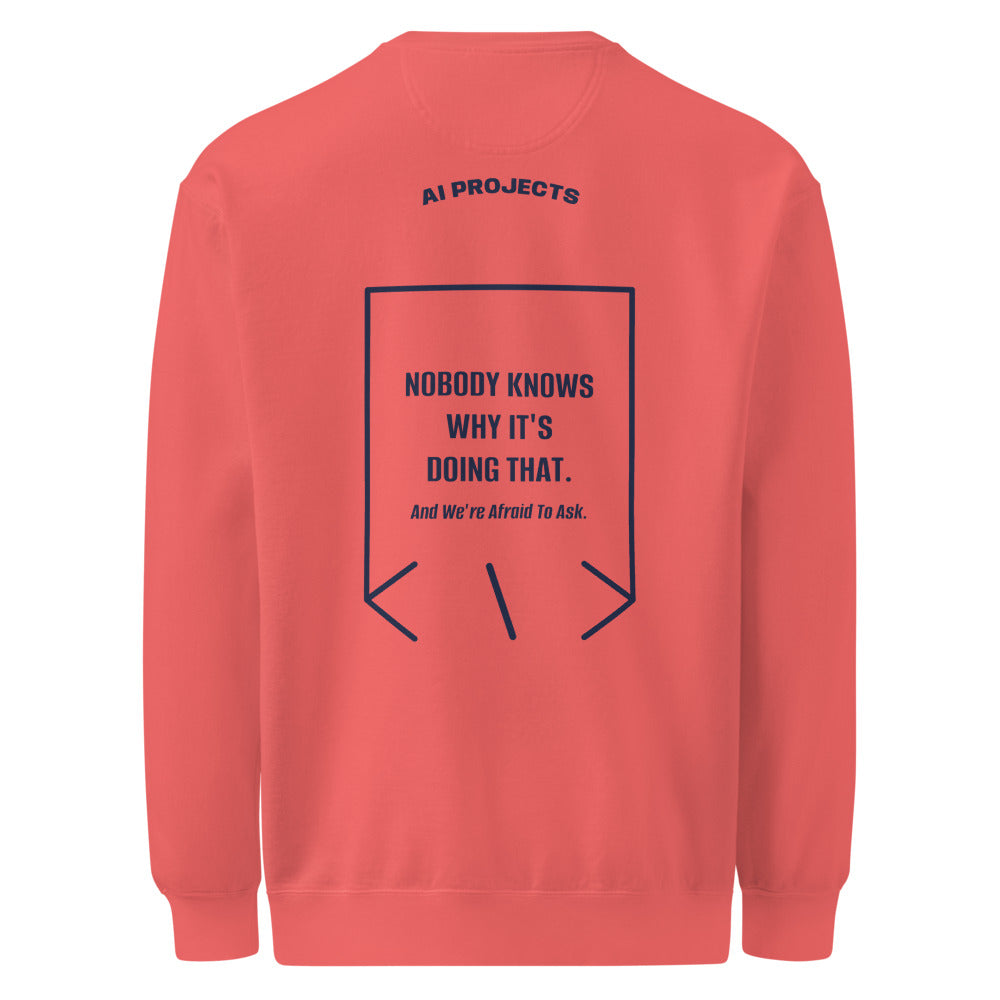 Nobody Knows Why It's Doing That. — Watermelon True Navy back mockup