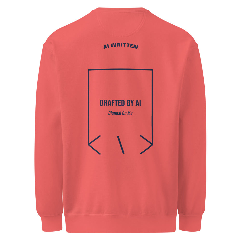 Drafted By AI — secondary back mockup