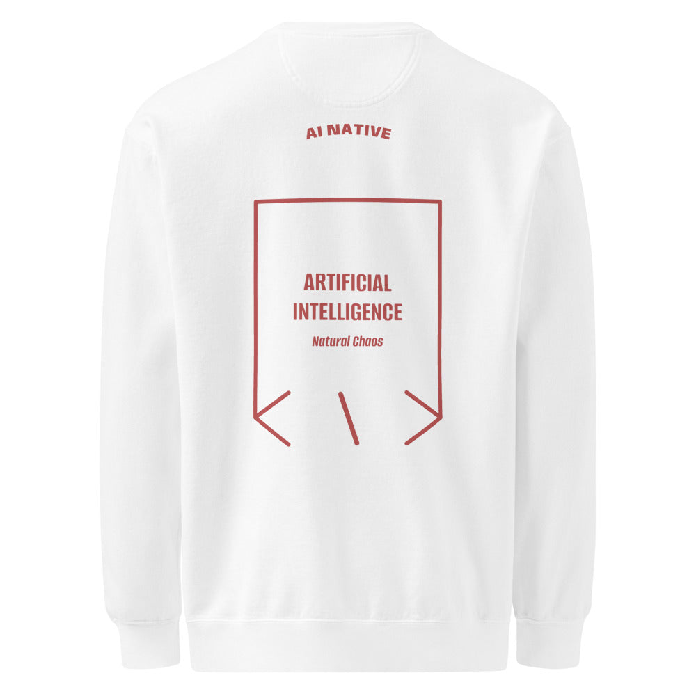 Artificial Intelligence — White Crimson back mockup