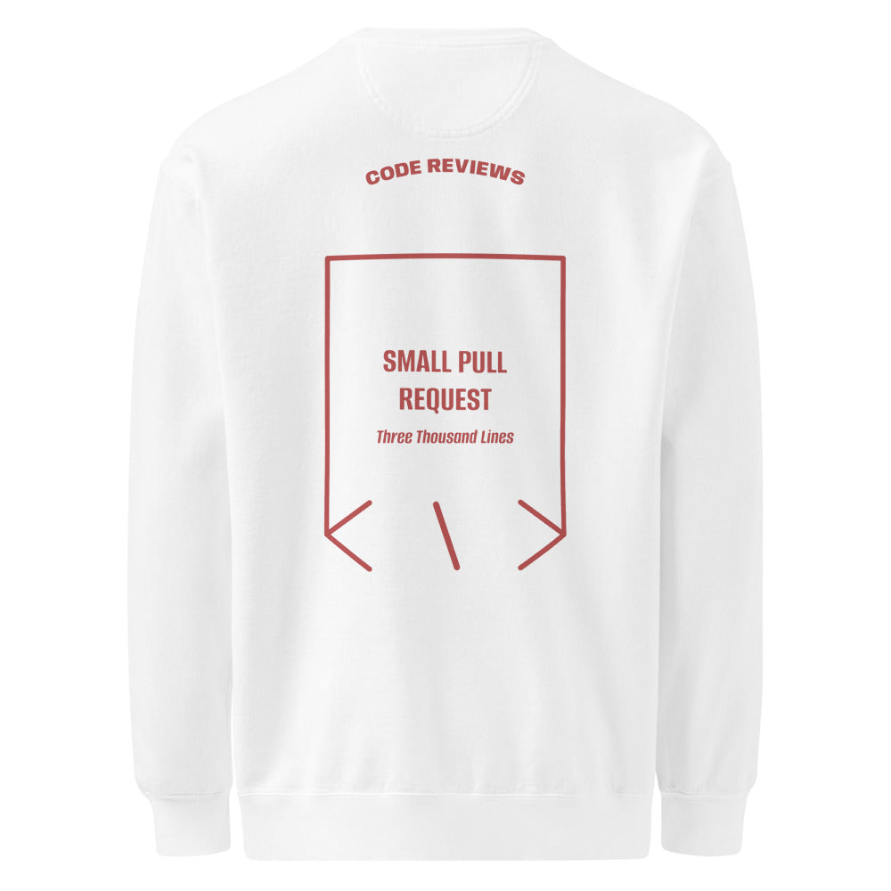 Small Pull Request — White Crimson back mockup