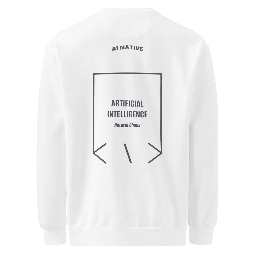Artificial Intelligence — White Denim back mockup