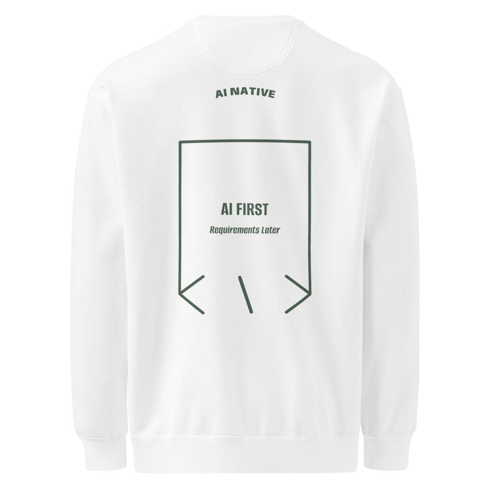 AI First — White Blue Spruce back mockup