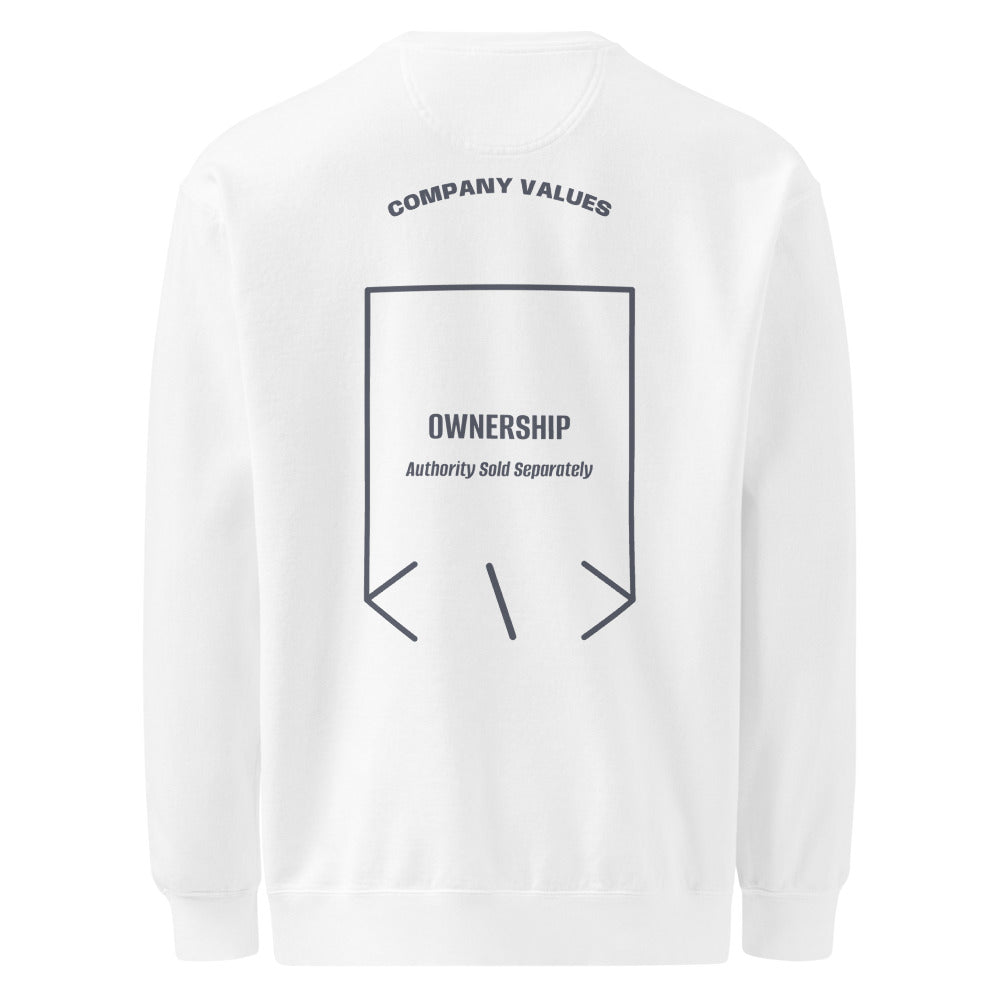 Ownership — White Denim back mockup