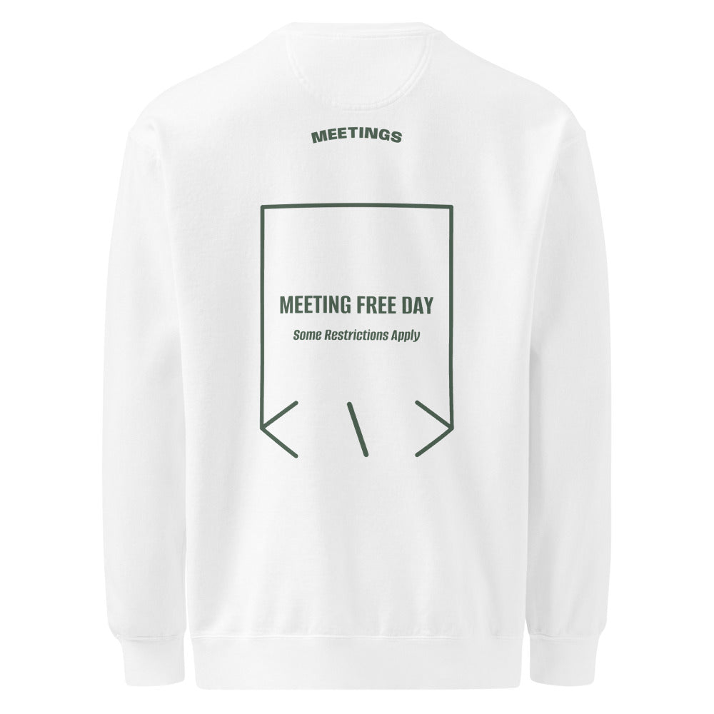 Meeting Free Day — White Blue Spruce back mockup