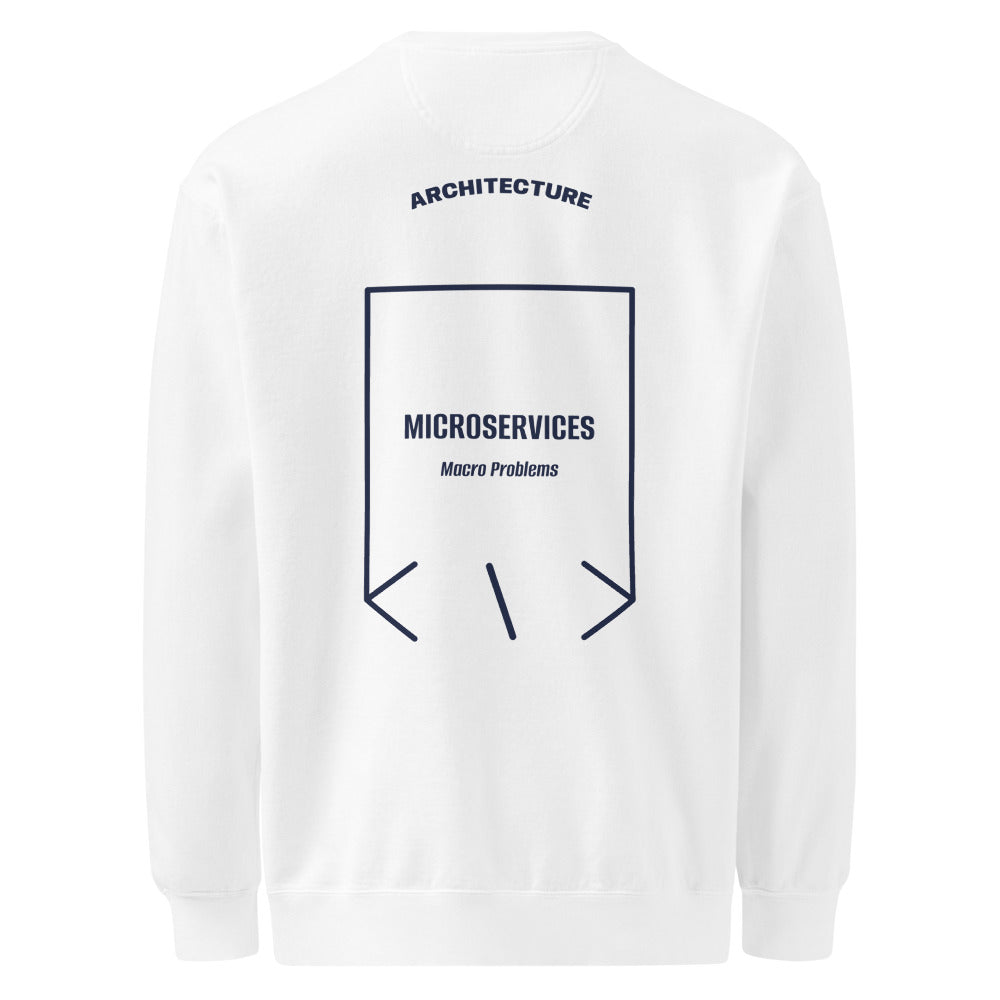 Microservices — White True Navy back mockup