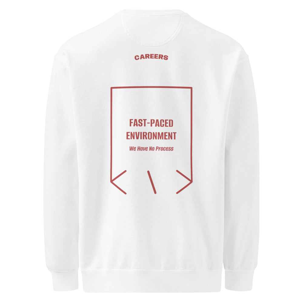 Fast-Paced Environment — White Crimson back mockup