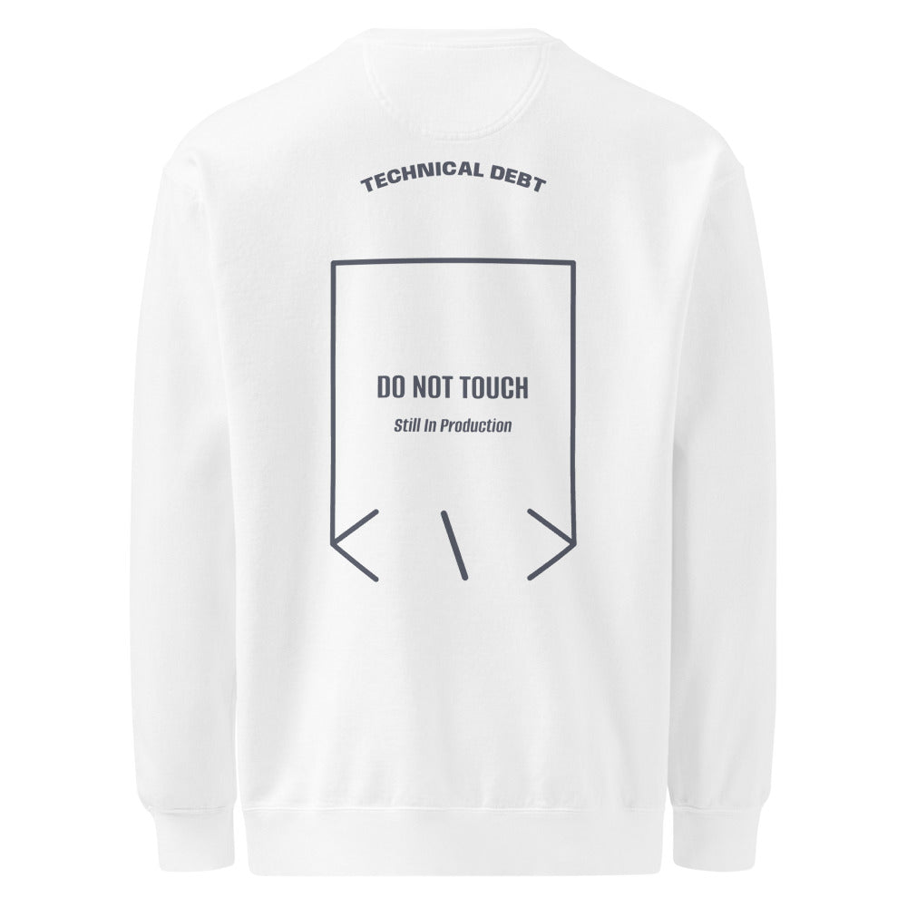 Do Not Touch — White Denim back mockup