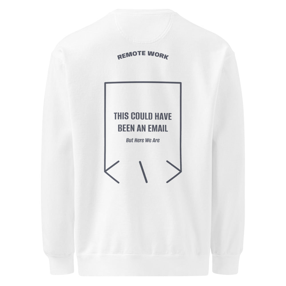 This Could Have Been An Email — White Denim back mockup