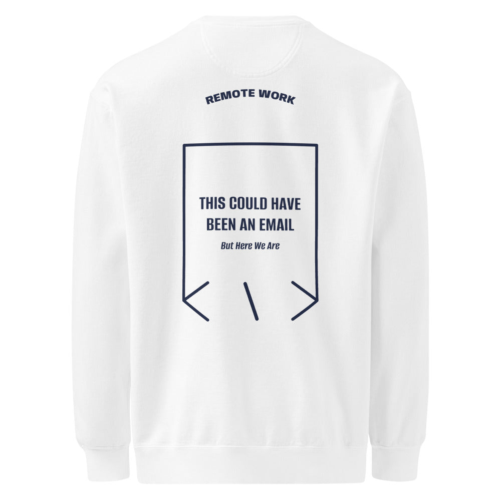 This Could Have Been An Email — White True Navy back mockup