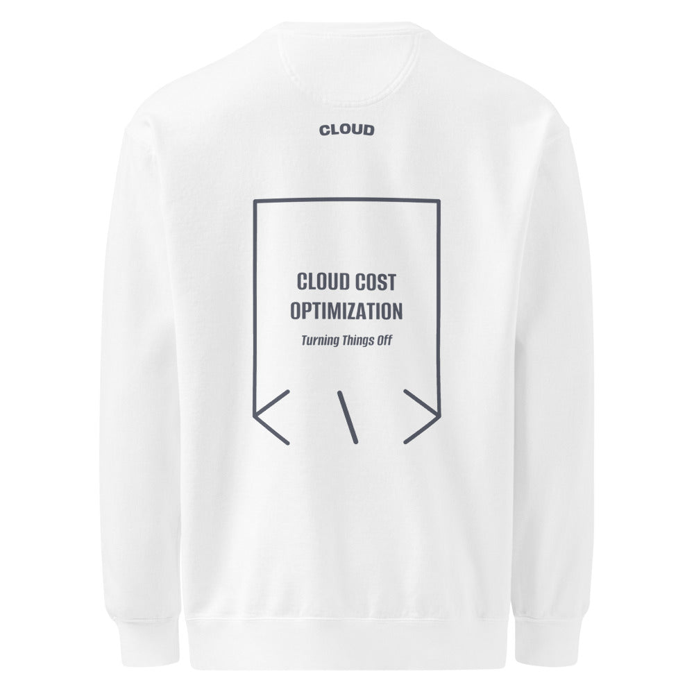 Cloud Cost Optimization — White Denim back mockup