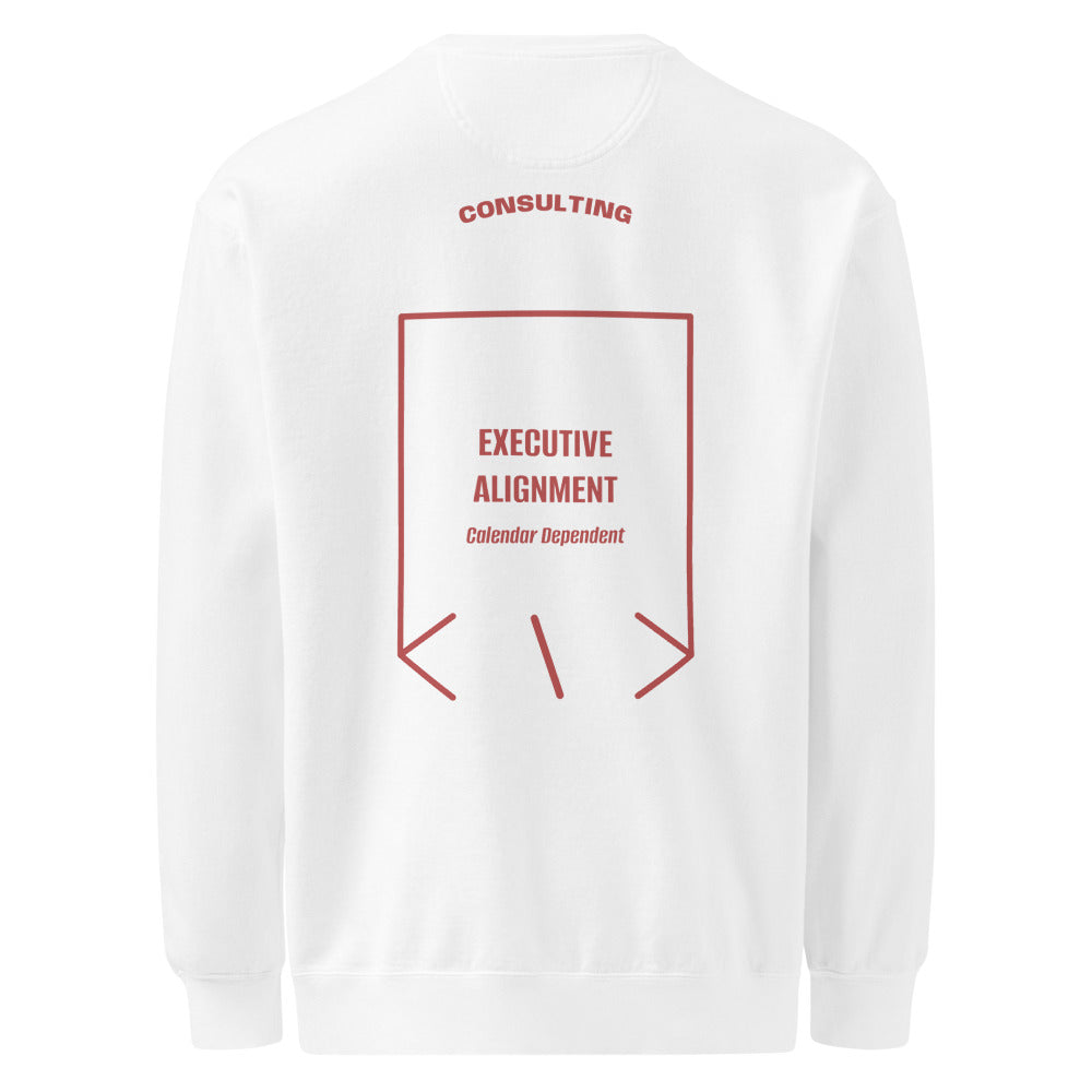 Executive Alignment — White Crimson back mockup