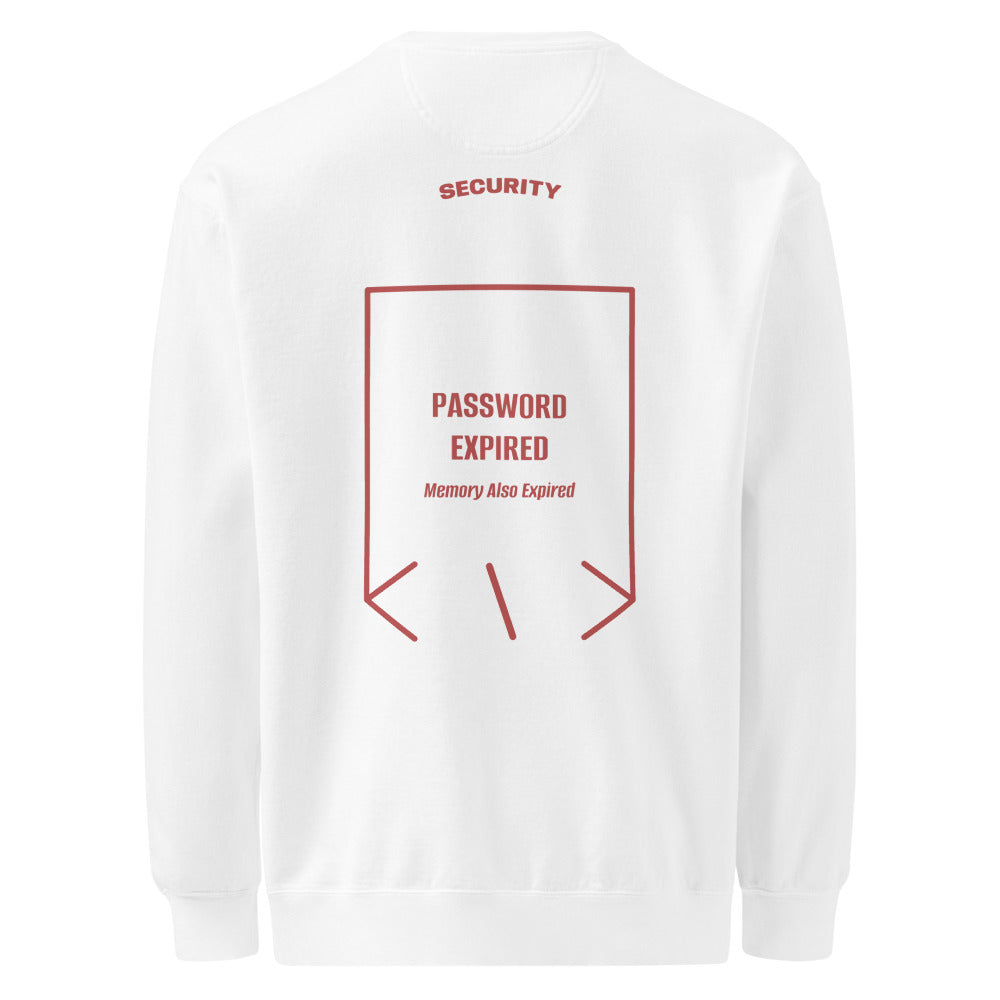 Password Expired — White Crimson back mockup