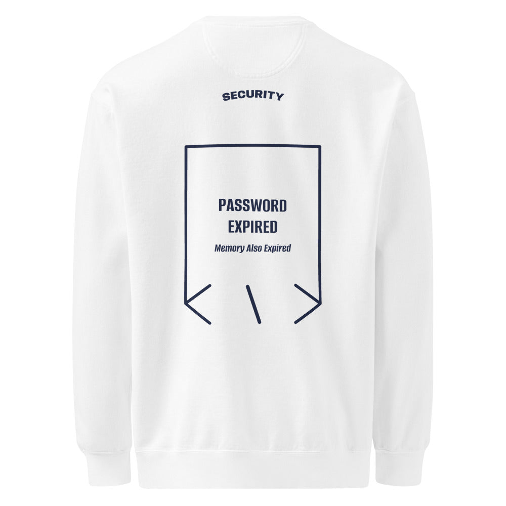 Password Expired — White True Navy back mockup