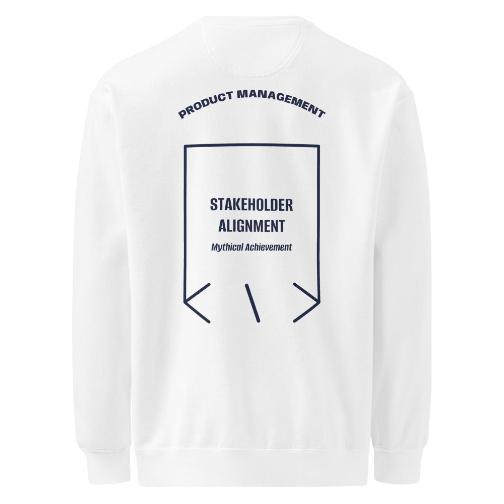 Stakeholder Alignment — White True Navy back mockup