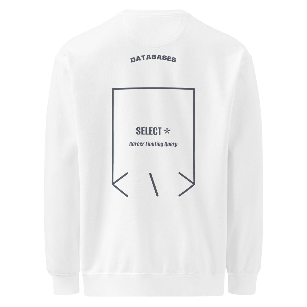 SELECT * — White Denim back mockup
