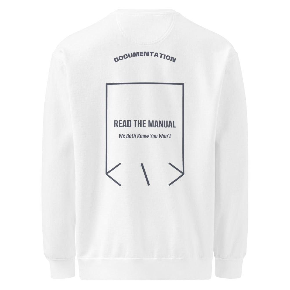 Read The Manual — White Denim back mockup