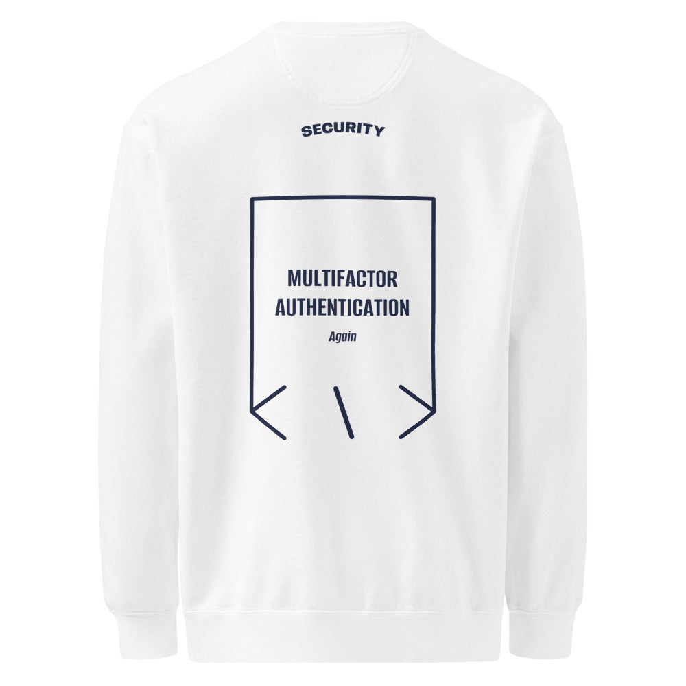 Multifactor Authentication — White True Navy back mockup