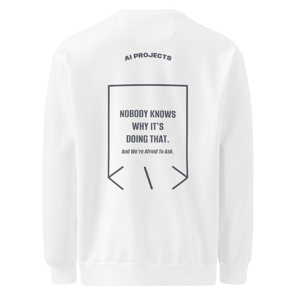 Nobody Knows Why It's Doing That. — White Denim back mockup