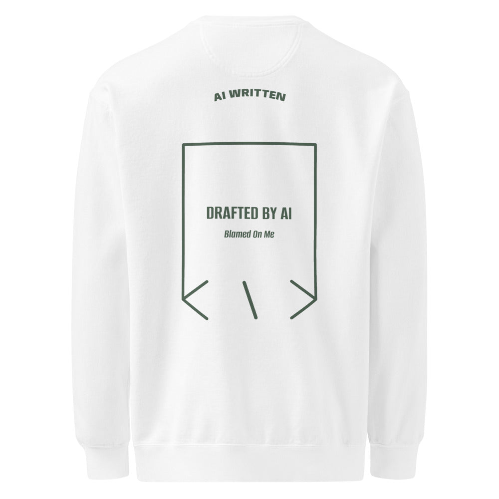 Drafted By AI — White Blue Spruce back mockup