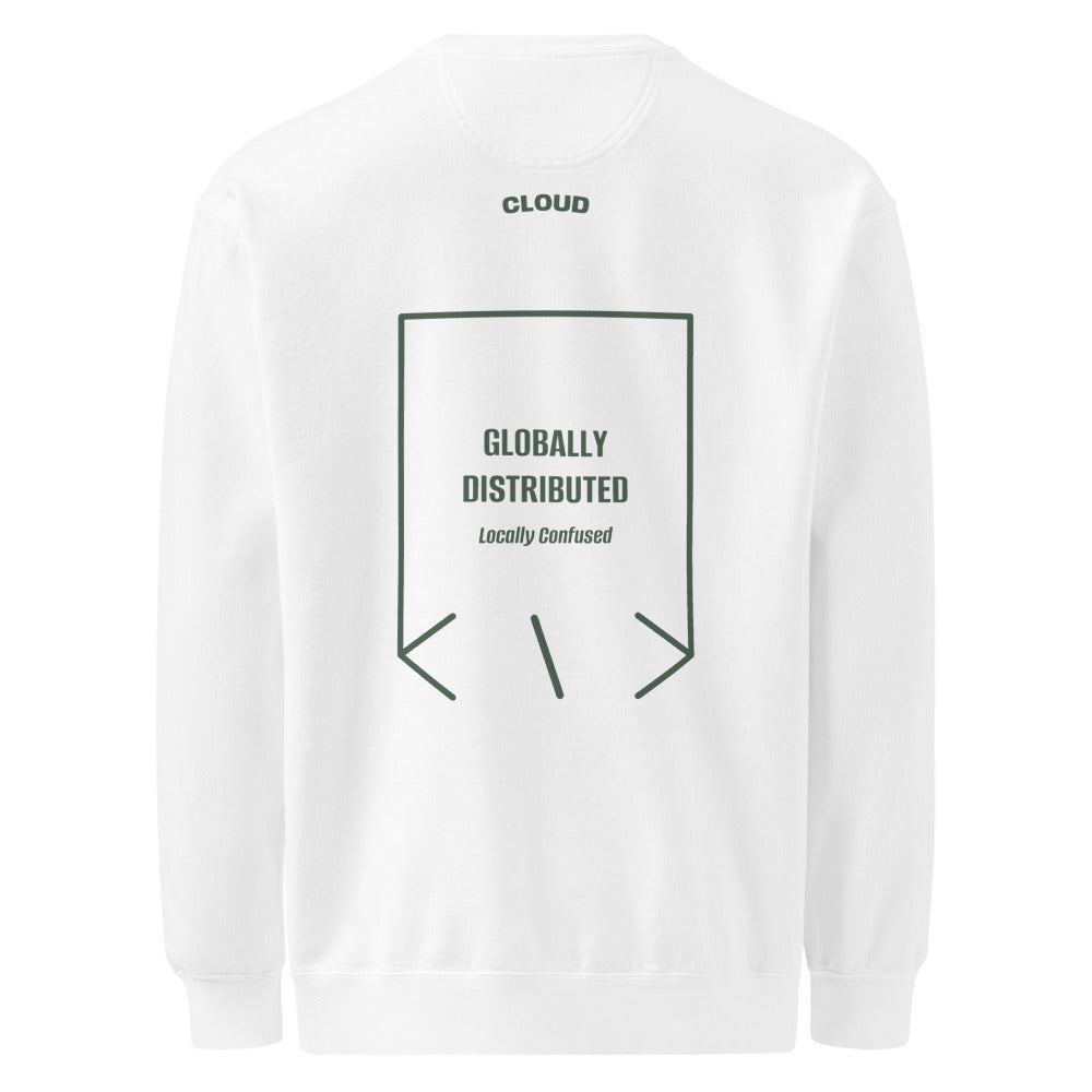Globally Distributed — White Blue Spruce back mockup
