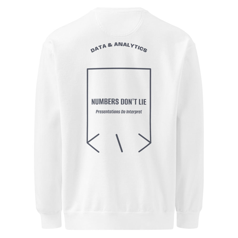 Numbers Don't Lie — White Denim back mockup