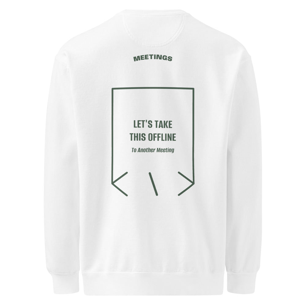 Let's Take This Offline — White Blue Spruce back mockup