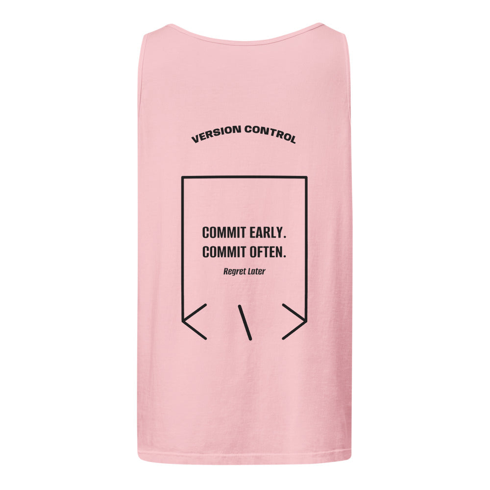 Commit Early. Commit Often. — Blossom Black back mockup