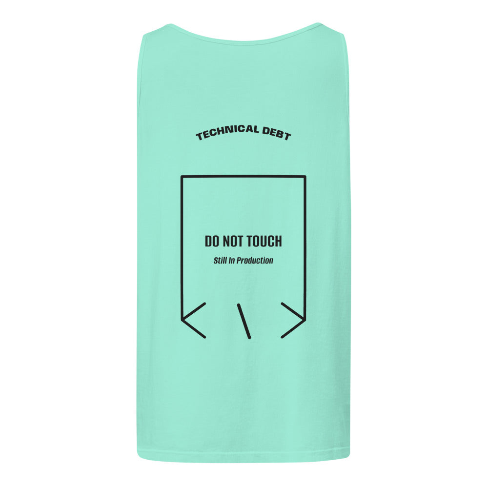 Do Not Touch — Chalky Mint Black back mockup