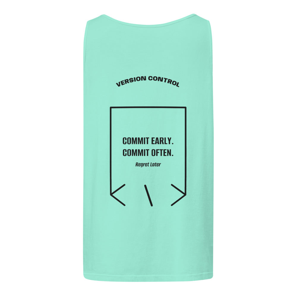 Commit Early. Commit Often. — Chalky Mint Black back mockup