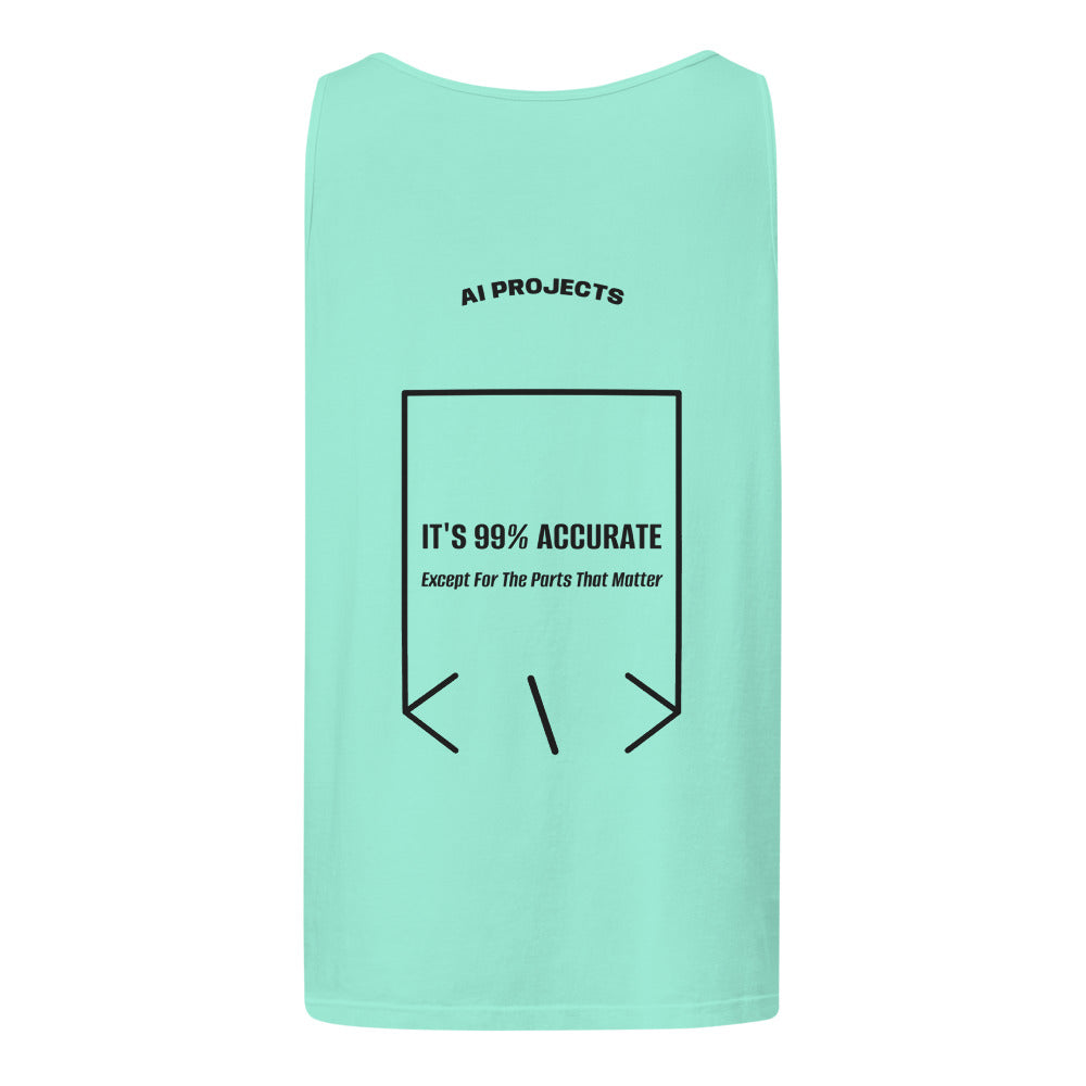 It's 99% Accurate — Chalky Mint Black back mockup