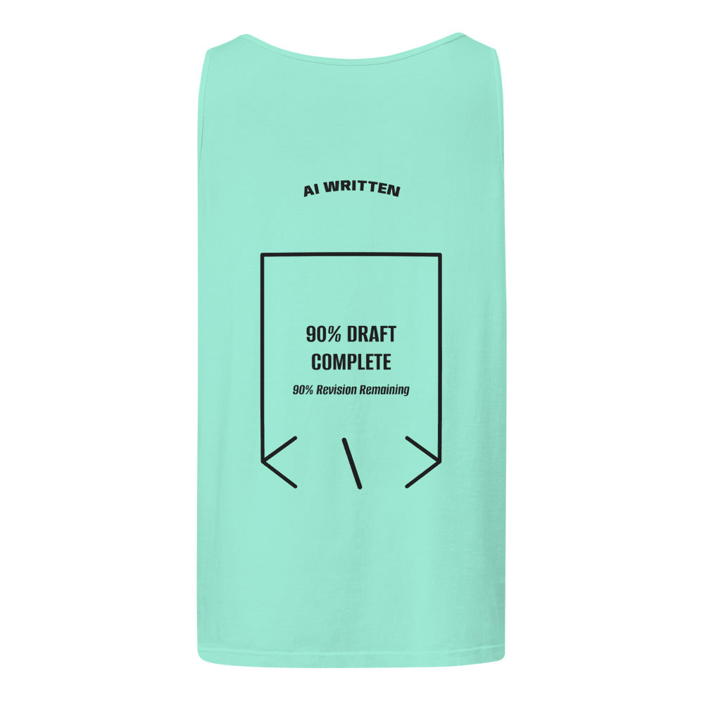90% Draft Complete — Chalky Mint Black back mockup