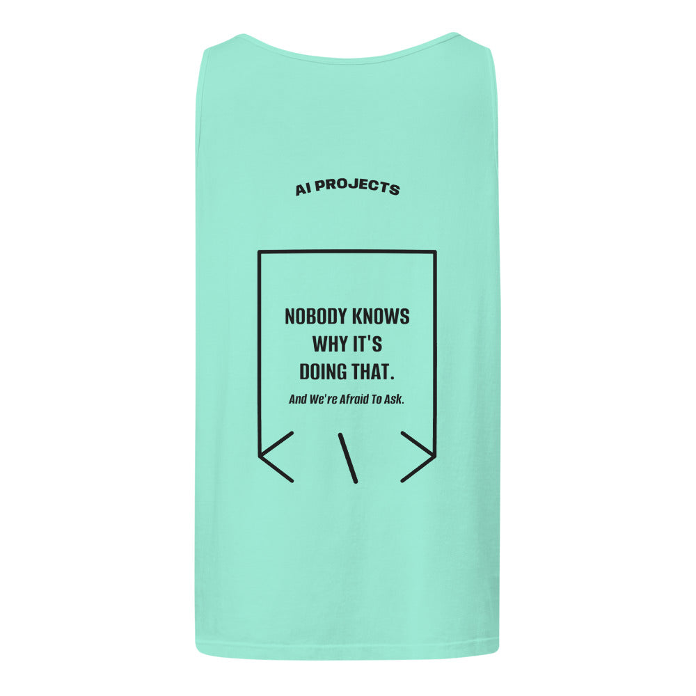Nobody Knows Why It's Doing That. — Chalky Mint Black back mockup