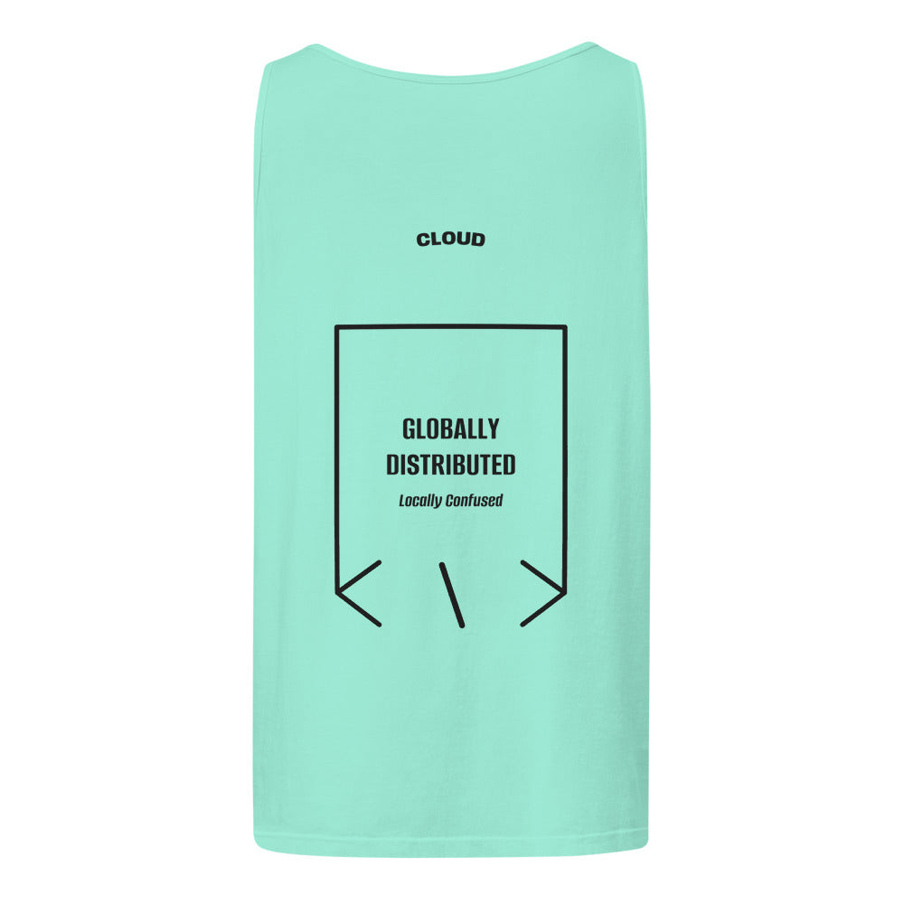 Globally Distributed — Chalky Mint Black back mockup