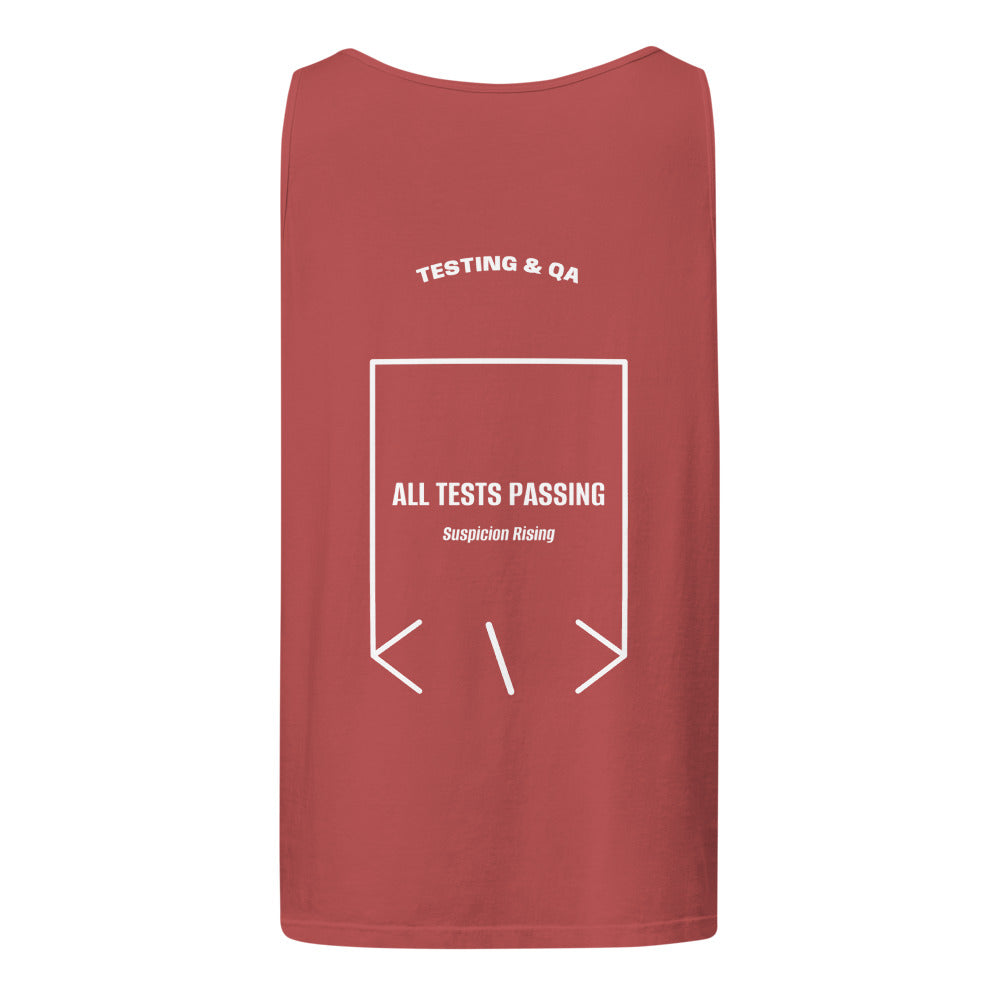 All Tests Passing — Crimson White back mockup