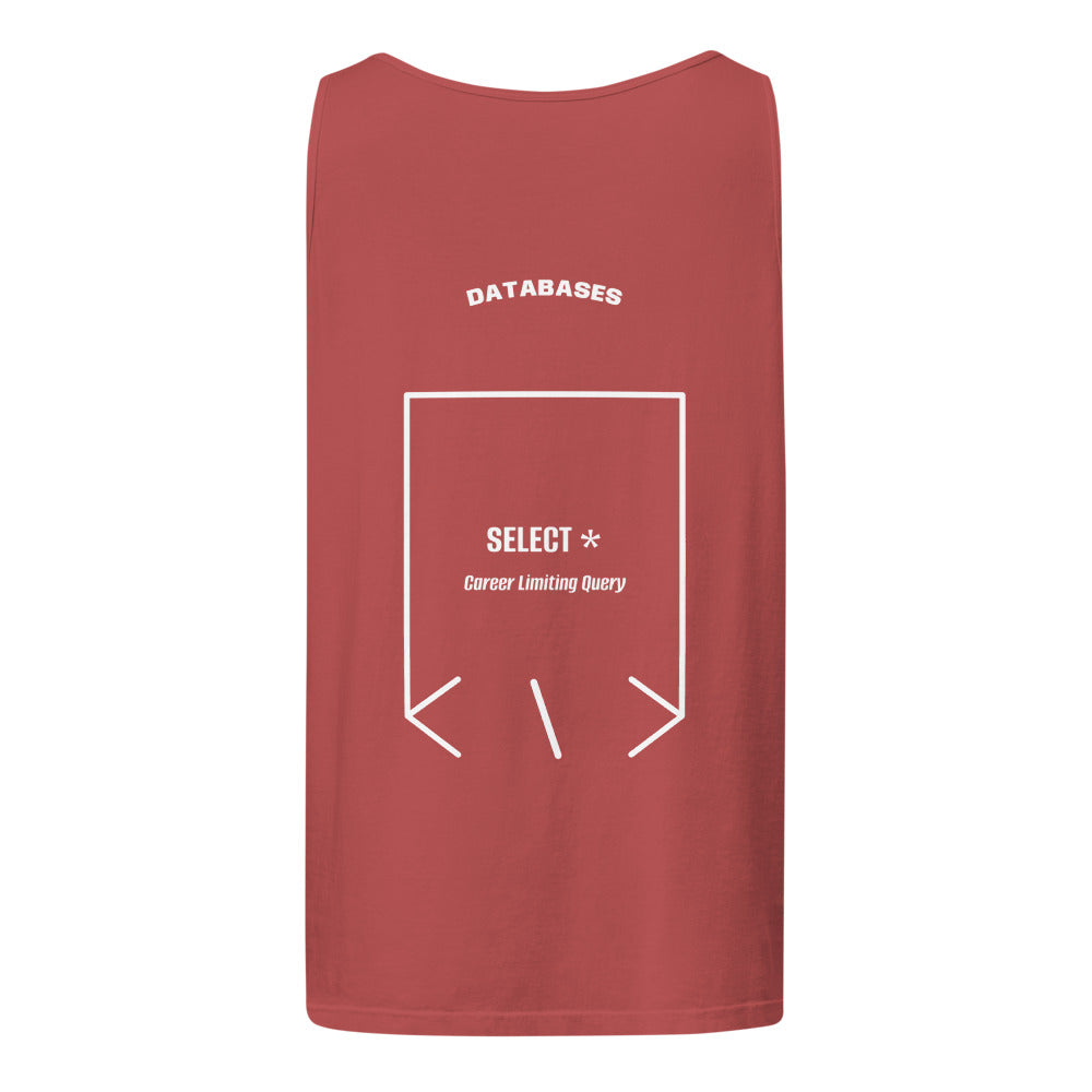 SELECT * — Crimson White back mockup
