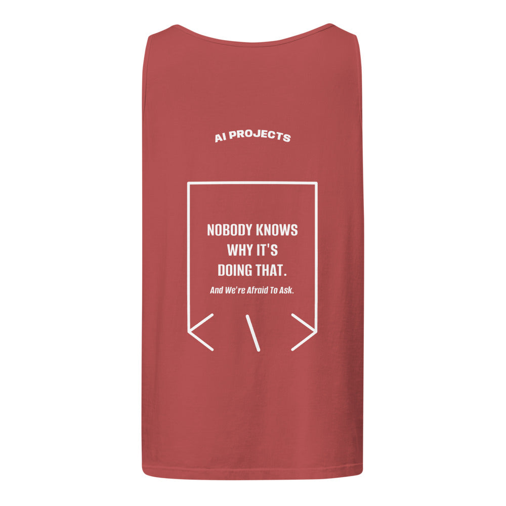 Nobody Knows Why It's Doing That. — Crimson White back mockup